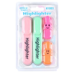 Текстовыделитель набор 4 штуки / H1003 /уп 48/288/АКЦИЯ