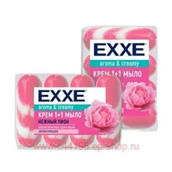 EXXE Крем-мыло Нежный пион полосатое розовое 4шт* 90 гр 4951