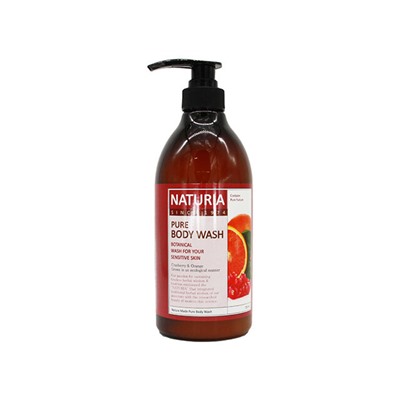 Naturia Гель для душа с клюквой и апельсином 750мл Pure Body Wash Cranberry & Orange
