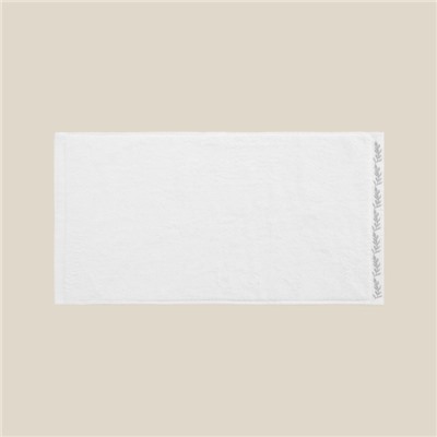 Полотенце махровое SL HOME: Floral «Блан де Блан» 30×60 см, хлопок 100%, белое