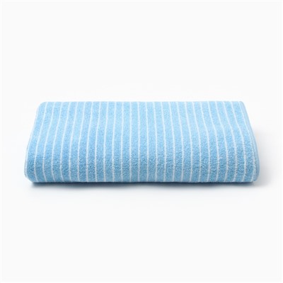 Полотенце банное «Этель. Линии», 70×140 см, голубое
