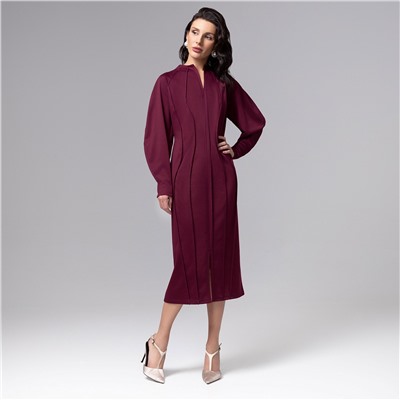 Платье-футляр со швами наружу, Больше, чем просто платье (винное)