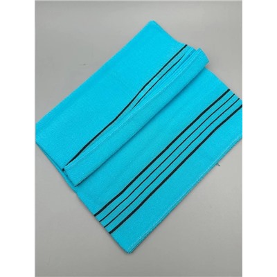 Bath Towel Мочалка-полотенце для душа с пилинг-эффектом / Basic Long Exfoliating Towel, голубой 28173