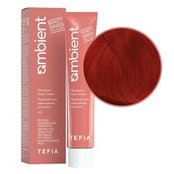 TEFIA  Ambient 8.5 Перманентная крем-краска для волос / Светлый блондин красный, 60 мл