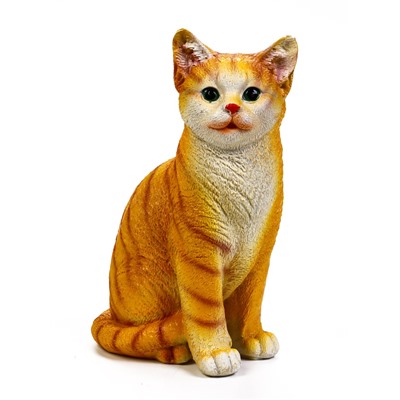 Садовая фигура из полистоуна «Кошка», 28×15×18 см