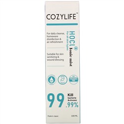 Cozylife, HOCL Ionic Mist, For All Skin Types, 100 ml