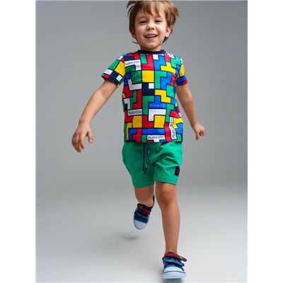 Комплект трикотажный для мальчиков: фуфайка (футболка), шорты