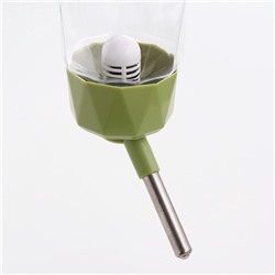 Поилка для грызунов, 250 мл, крепление-пружинка, зелёная