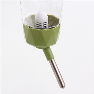 Поилка для грызунов, 250 мл, крепление-пружинка, зелёная