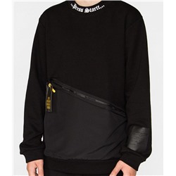 3076 черн Свитшот для мальчиков (134-164)