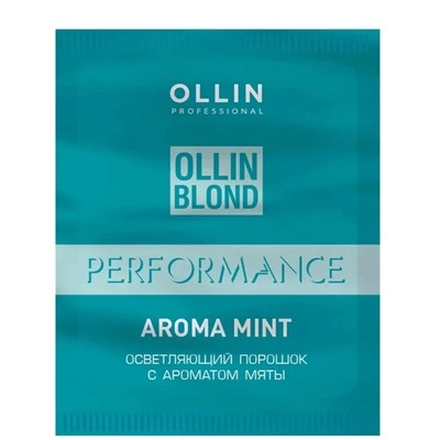 OLLIN Осветляющий порошок белого цвета с ароматом мяты Performance 30 г