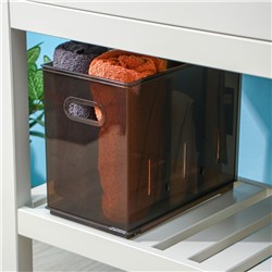 Контейнер для хранения без крышки OPTIMA, 10.6 л, 16.8×30.5×24.2 см, коричневый