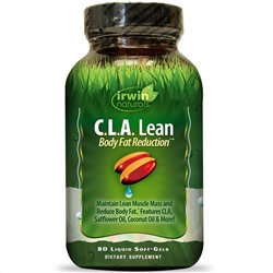 Irwin Naturals, C.L.A. Lean, Body Fat Reduction, 80 мягких желатиновых капсул с жидкостью