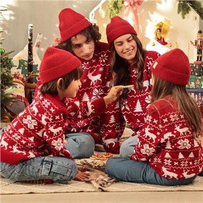 Свитер вязаный новогодний KAFTAN New Year, размер 42