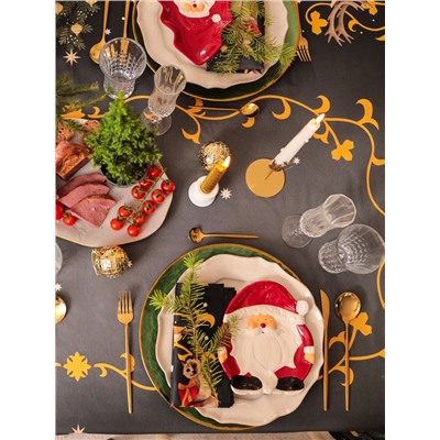 Набор салфеток сервировочных «Этель» Fairy tale, 4 шт., чёрные, 40×40 см