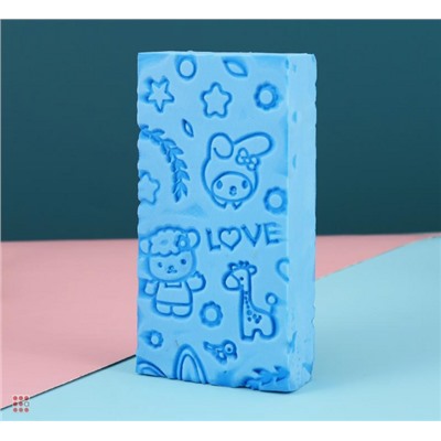 Мочалка для тела детская, "Пилинг Эффект", мочалка для душа, мочалка-губка