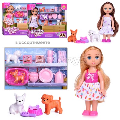Кукла  "Даша" с аксессуарами, в коробке