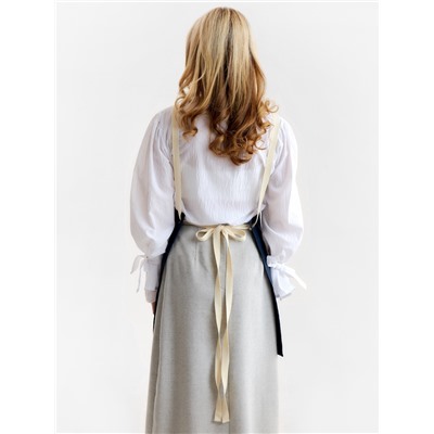 Фартук Этель Minimalist design 60×70 см, цвет синий, 100% лен 415 г/м²