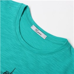 Лонгслив для мальчика, цвет изумрудный, рост 146 см