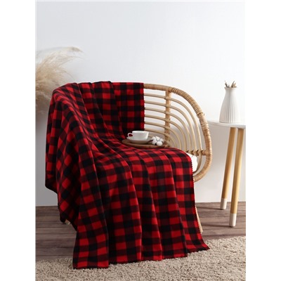 Плед флисовый «Экономь и Я. Клетка», 150×180 см