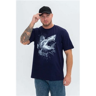 Футболка мужская 8500/1 (Темно-синий_акула)