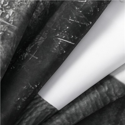 Штора для ванной Доляна «Слон», 180×180 см, белая