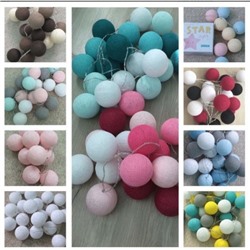 Тайская хлопковая гирлянда из 20 шаров