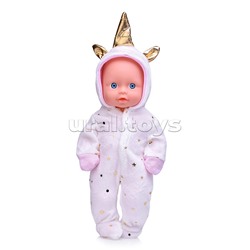 Пупс "Ванечка" в костюме единорожка (пьет, писает) с аксессуарами, в коробке