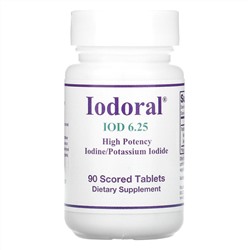 Optimox, Iodoral, IOD 6.25, 90 Scored Tablets