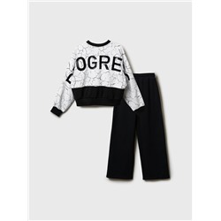 Комплект трикотажный для девочек: толстовка, брюки