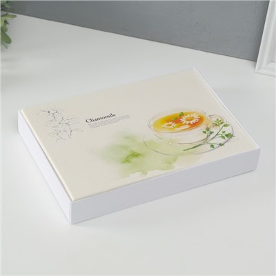 Фотоальбом на 100 фото кожзам 10×15 см «Ромашковый чай», в коробке, 4×26×18 см
