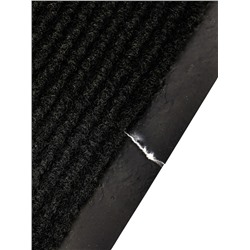 УЦЕНКА Коврик влаговпитывающий ребристый 60х90 см "КОМФОРТ" цвет черный