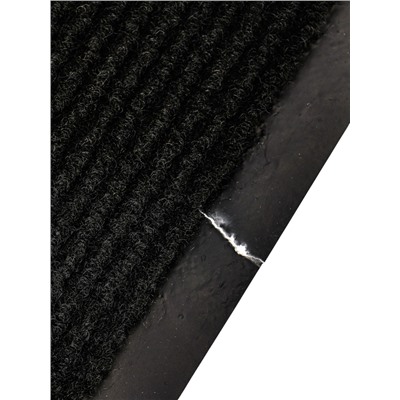 УЦЕНКА Коврик влаговпитывающий ребристый 60х90 см "КОМФОРТ" цвет черный