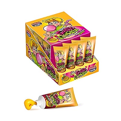 Жевательная резинка "Бабл паста" со вкусом тутти-фрутти 20гр*24шт