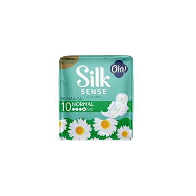 Ola! Silk sense Прокладки 10шт Extrafix Нормал ромашка ультратонкие