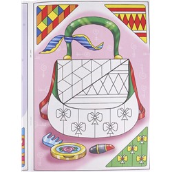 Раскраска А4 "ЛОСКУТНАЯ РАСКРАСКА" ВОЛШЕБНЫЕ РИСУНКИ (Р-6523) 8л,на скреп,обл.-мелов.,блок-офсет