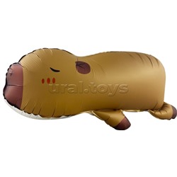 Шар 3D (33''/84 см) Фигура, Капибара, Сатин, 1 шт. в уп.