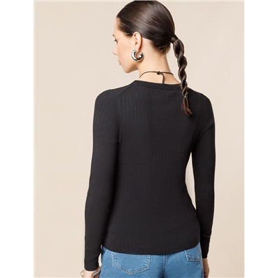 Джемпер тонкой вязки из вискозы с нейлоном