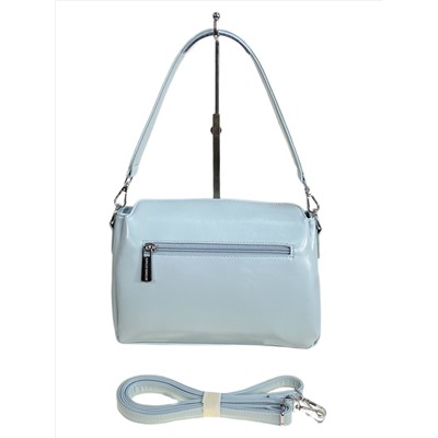 Женская сумка из искусственной кожи, цвет голубой