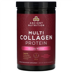 Dr. Axe / Ancient Nutrition, коллагеновый белок, красота внутри, гуава и маракуйя, 522 г (1,15 фунта)