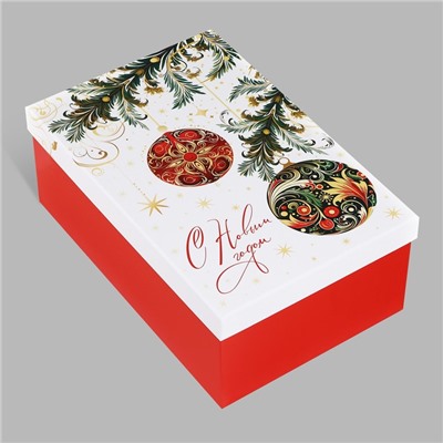 Набор подарочных коробок 6 в 1 «С новым годом», 20×12.5×7.5 – 32.5×20×12.5 см