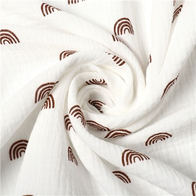 Пелёнка двухслойная «Крошка Я» Boho rainbow, 130×100 см, хлопок 100%