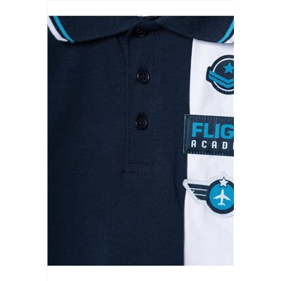 Джемпер трикотажный с воротником поло для мальчиков PLAYTODAY, 1239634