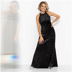 Платье из бархата, Без границ (черное)