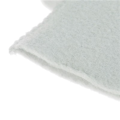 Рукавица для бани и сауны, войлок, белая