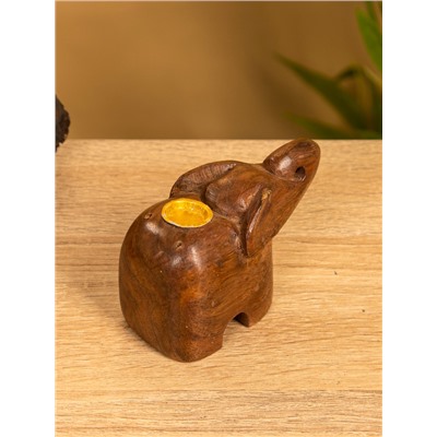 Подставка под благовония «Слоник», 6.5×10×4.5 см, дерево шишам