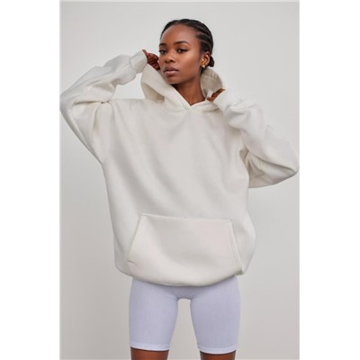 Толстовка женская оверсайз 14428 (Молочный)