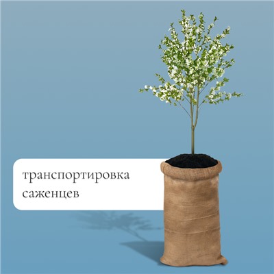 Мешок джутовый, 53×104 см, плотность 315 г/м², плетение 46×40 нитей, без завязок, ГОСТ