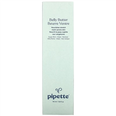 Pipette, Belly Butter, 3.8 fl oz (112 ml)