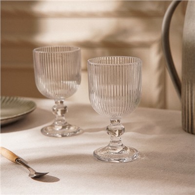 УЦЕНКА Набор бокалов для вина SL Home «Модерн», 250 мл, 8×14.5 см, набор 2 шт., стекло, прозрачные